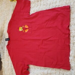 Vintage warner bros studio store looney tunes tweety bird red size small
